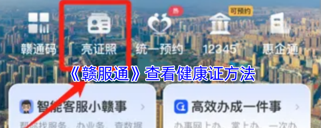 《赣服通》查看健康证方法